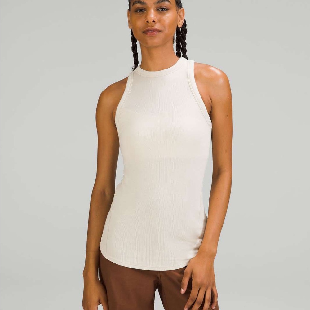 Lululemon Hold Tight Tank Top Natural ivory size 6
